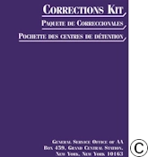 M-45 Corrections Kit M-45 Corrections Kit